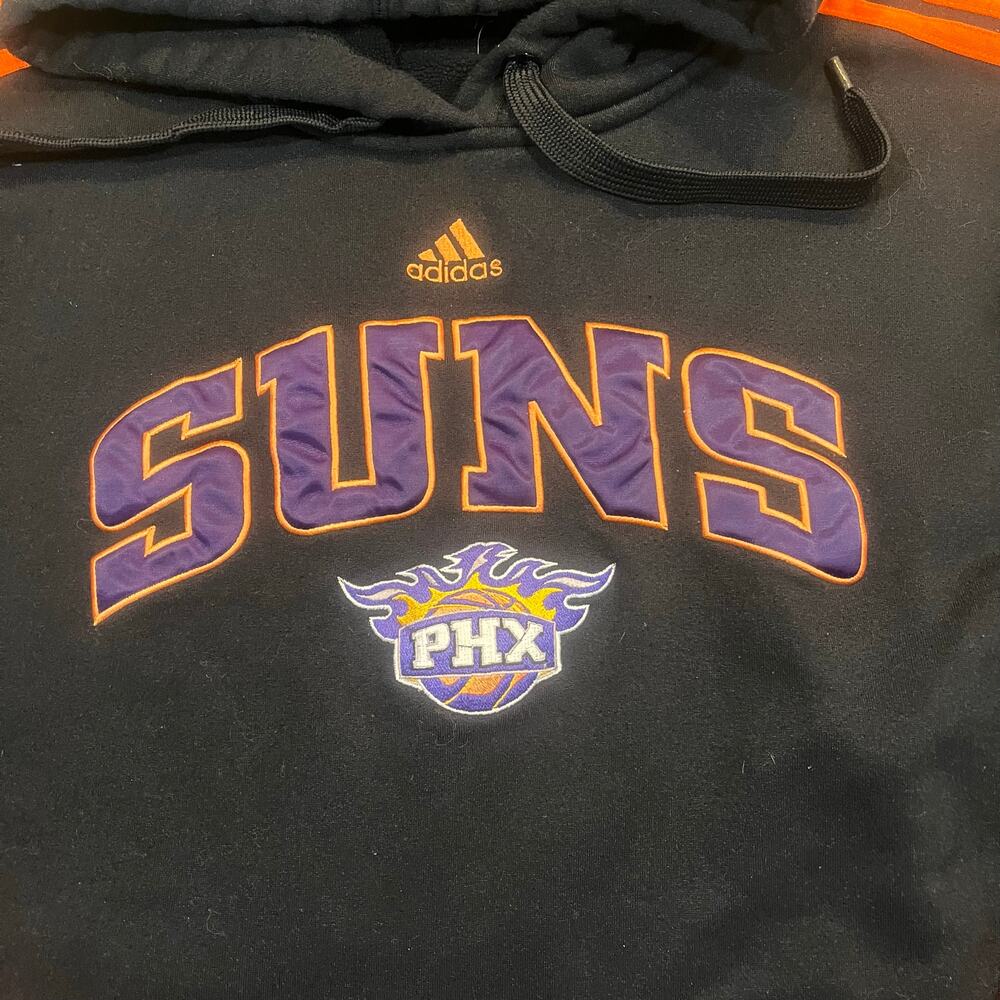 Adidas Hoodie Adult Mens XL Black NBA Phoenix Suns Hooded Sweatshirt